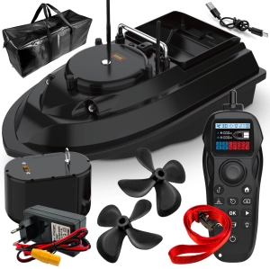 Łódka Zanętowa GOMEDIA V066 GPS 2  Podajniki 3kg Pilot 1000m SZYBKA 20km/h