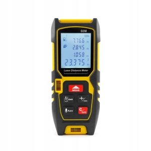 Dalmierz Laserowy 60m IP54 Cyfrowy Miernik Odległości Dokładny Precyzja 1mm
