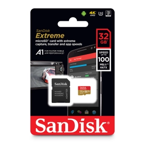 Karta Pamięci Micro SD SanDisk 32GB Extreme U3 Adapter 100mb/s C10 U3