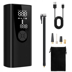 Elektryczna Pompka Rowerowa Samochodowa Kompresor Powarbank Latarka USB-C 