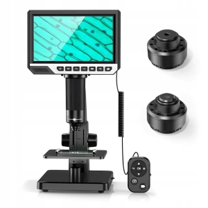 Mikroskop Cyfrowy 2000x Inskam 315 Ekran LCD FullHD 1080p 2 Obiektywy 12Mpx
