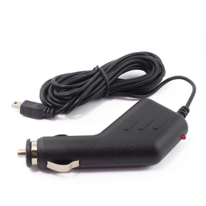 Ładowarka Samochodowa 12/24V Nawigacja GPS Kamera 5V 1A Kabel 1,2m Mini USB