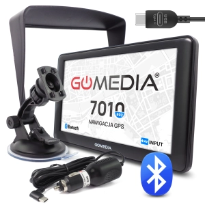 Nawigacja Samochodowa TIR GPS GOMEDIA 7010 R02 7" USB-C Bluetooth AV-IN