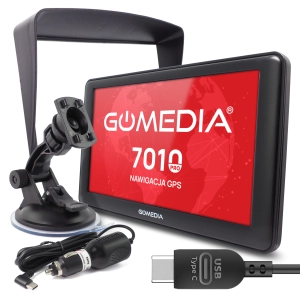 Nawigacja Samochodowa TIR GPS GOMEDIA 7010 PRO 7" USB-C 16GB ROM 512 GB RAM