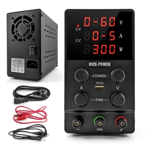 Zasilacz Laboratoryjny Serwisowy 60V 5A Regulowany Precyzyjny USB CC CV