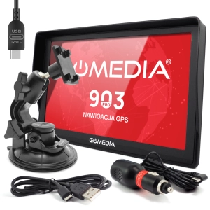 Nawigacja Samochodowa TIR GPS GOMEDIA 903 PRO 9" USB-C 16GB ROM 512 GB RAM