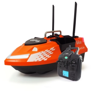 Łódź Zanętowa GOMEDIA V802 PRO GPS 4 Podajniki 3kg Pilot 500m SZYBKA 15km/h