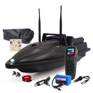 Łódka zanętowa Flytec V600 GPS 2 Podajniki 3kg Zasięg 500m 15 km/h Torba 